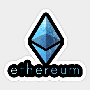 Ethereum Logo Blue Marble Sticker